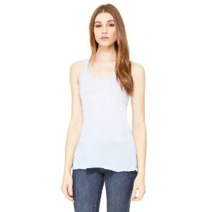 Bella   Canvas Women's Blue Marble Flowy Racerback Tank