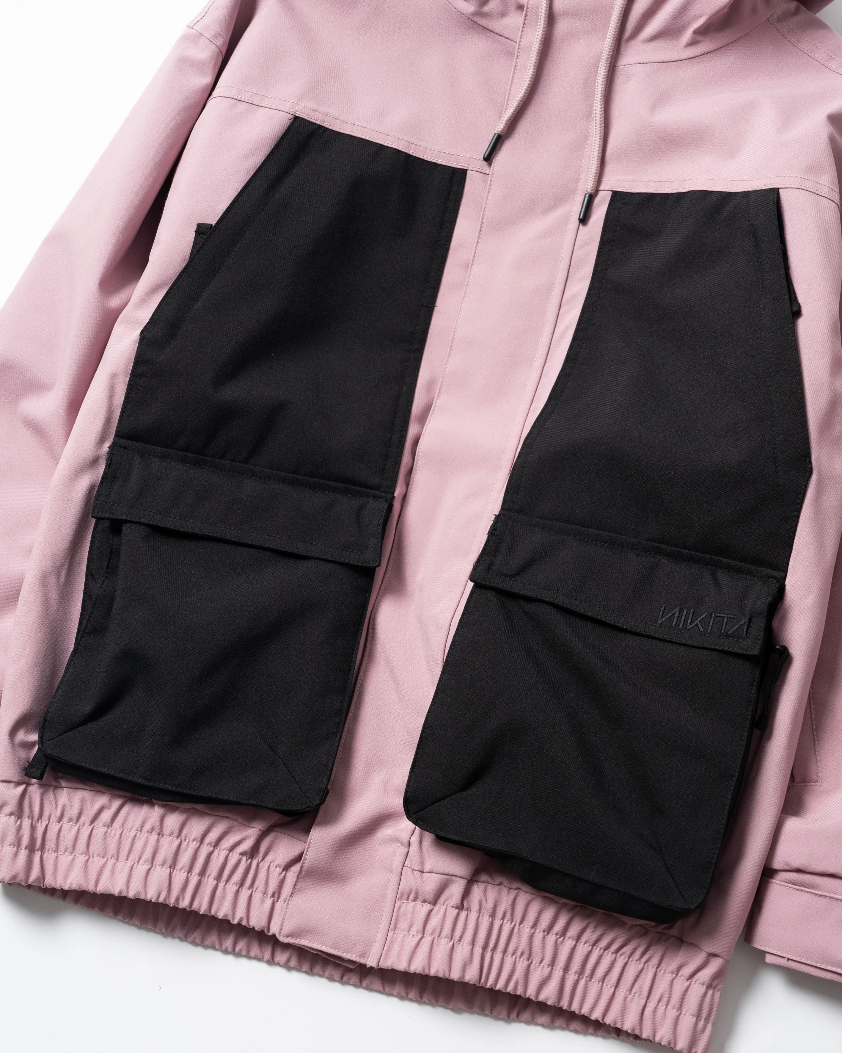 BICOLOR MULTI FULL ZIP JACKET - DUSTY PINK