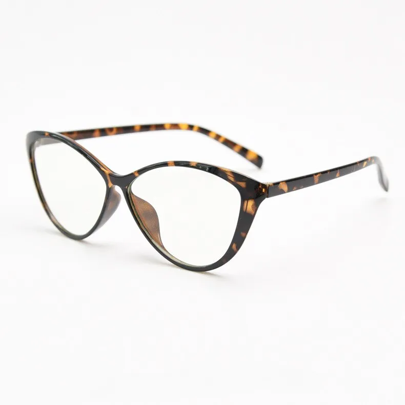 CCspace Women's Full Rim Big Cat Eye Tr 90 Titanium Eyeglasses 55454