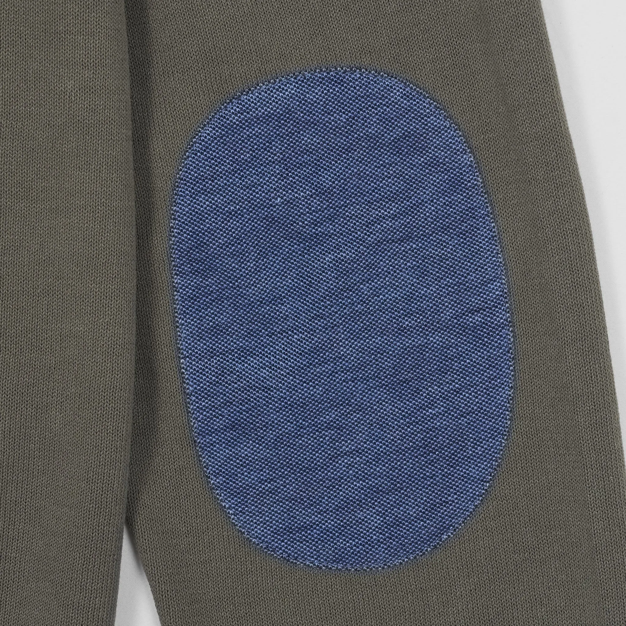 Gran Sasso Crew Neck Knitted Cotton Pullover With Elbow Reinforcement