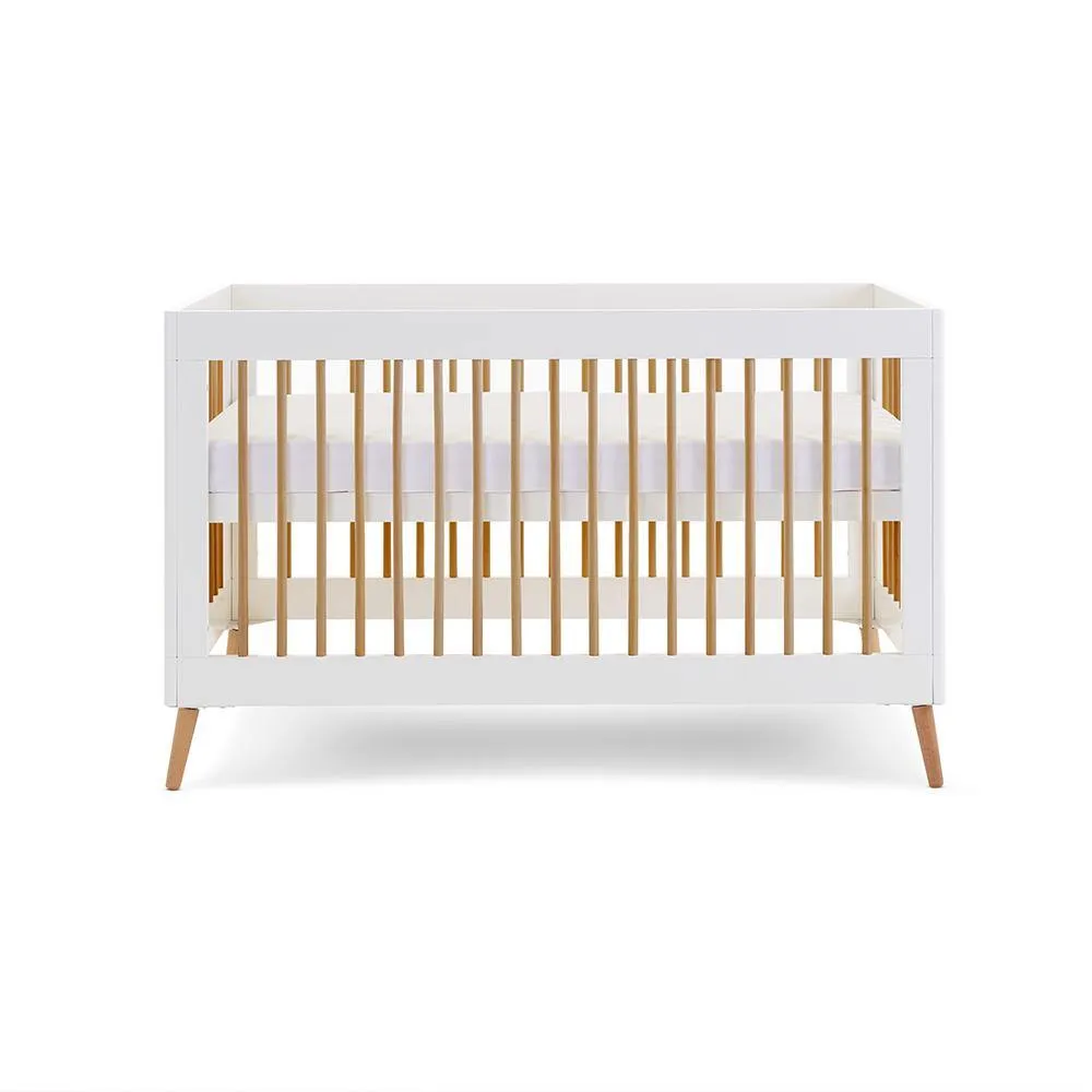 Maya 2 Piece Nursery Furniture Set - White & Natural