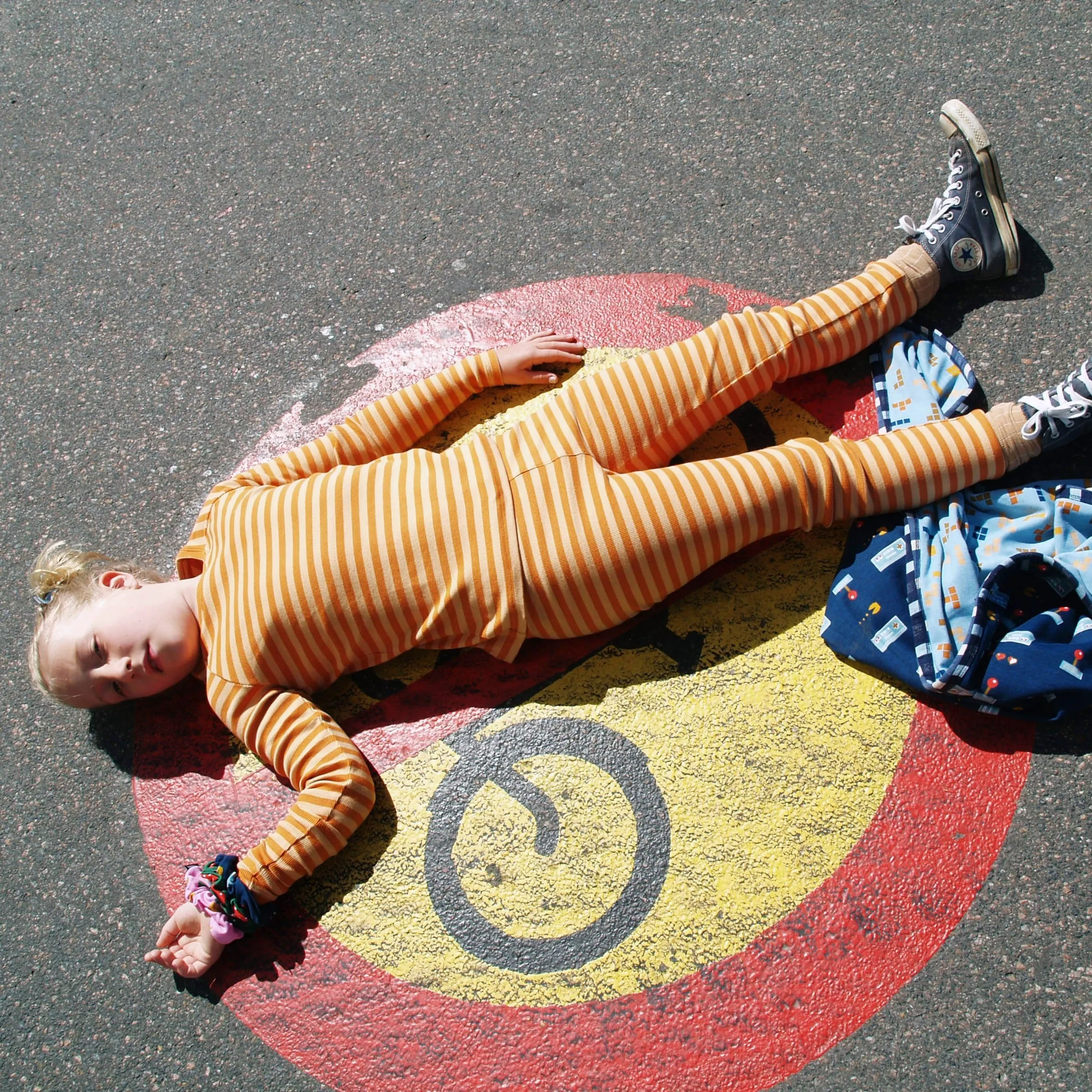 Pants- yellow & brown stripes