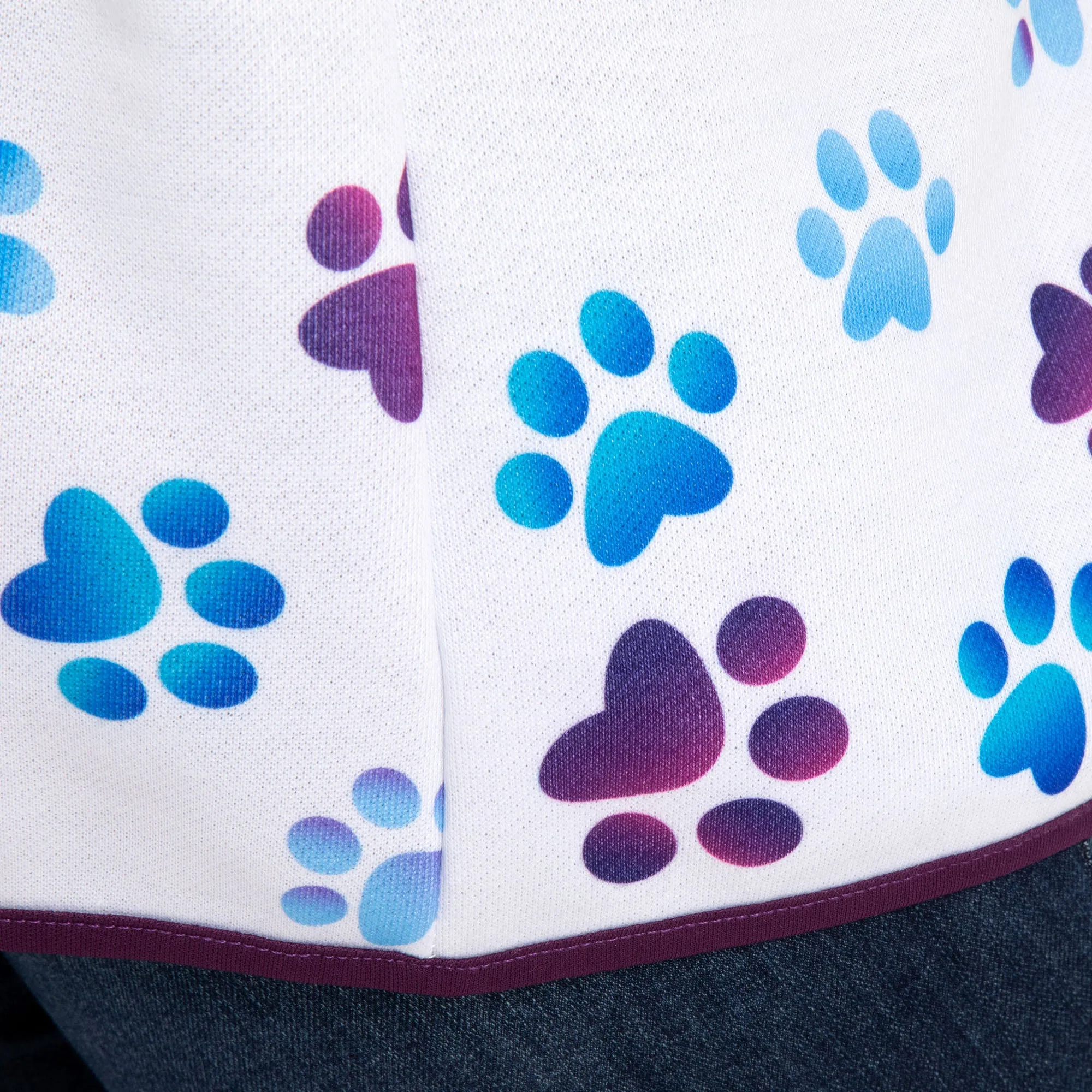 Paw Print Thick Knit Vest