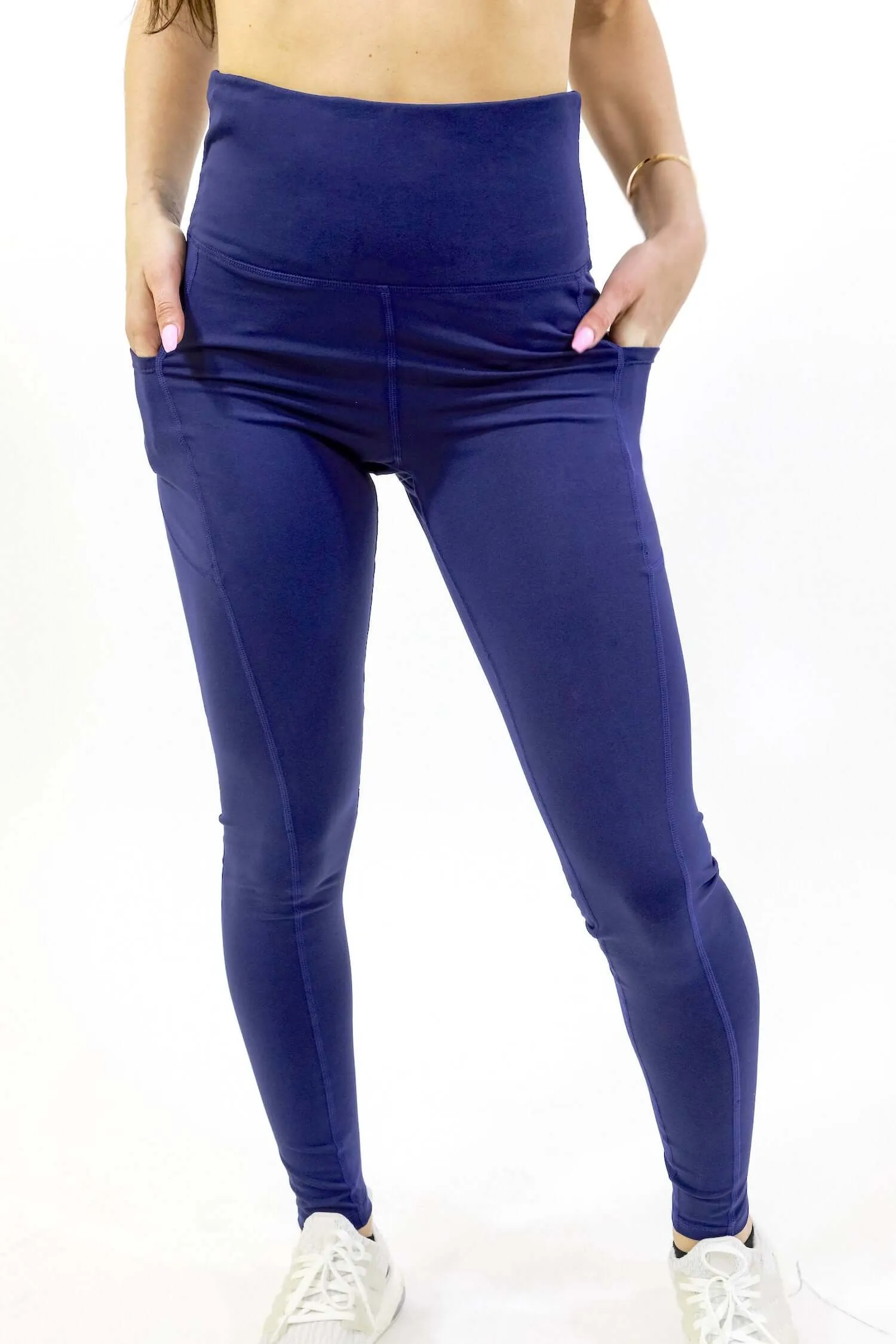 Seajoy Athletic High-Waisted Leggings with Hip Pockets
