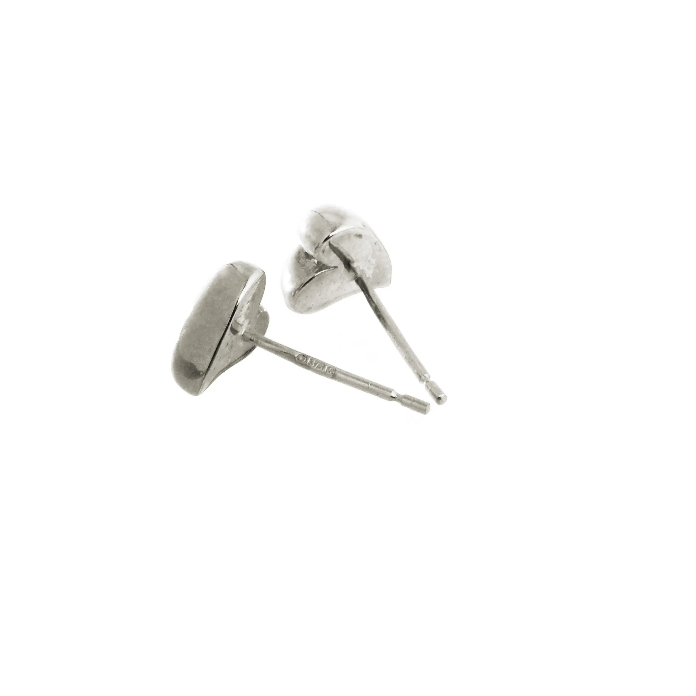 Simply Heart Silver Stud Earrings