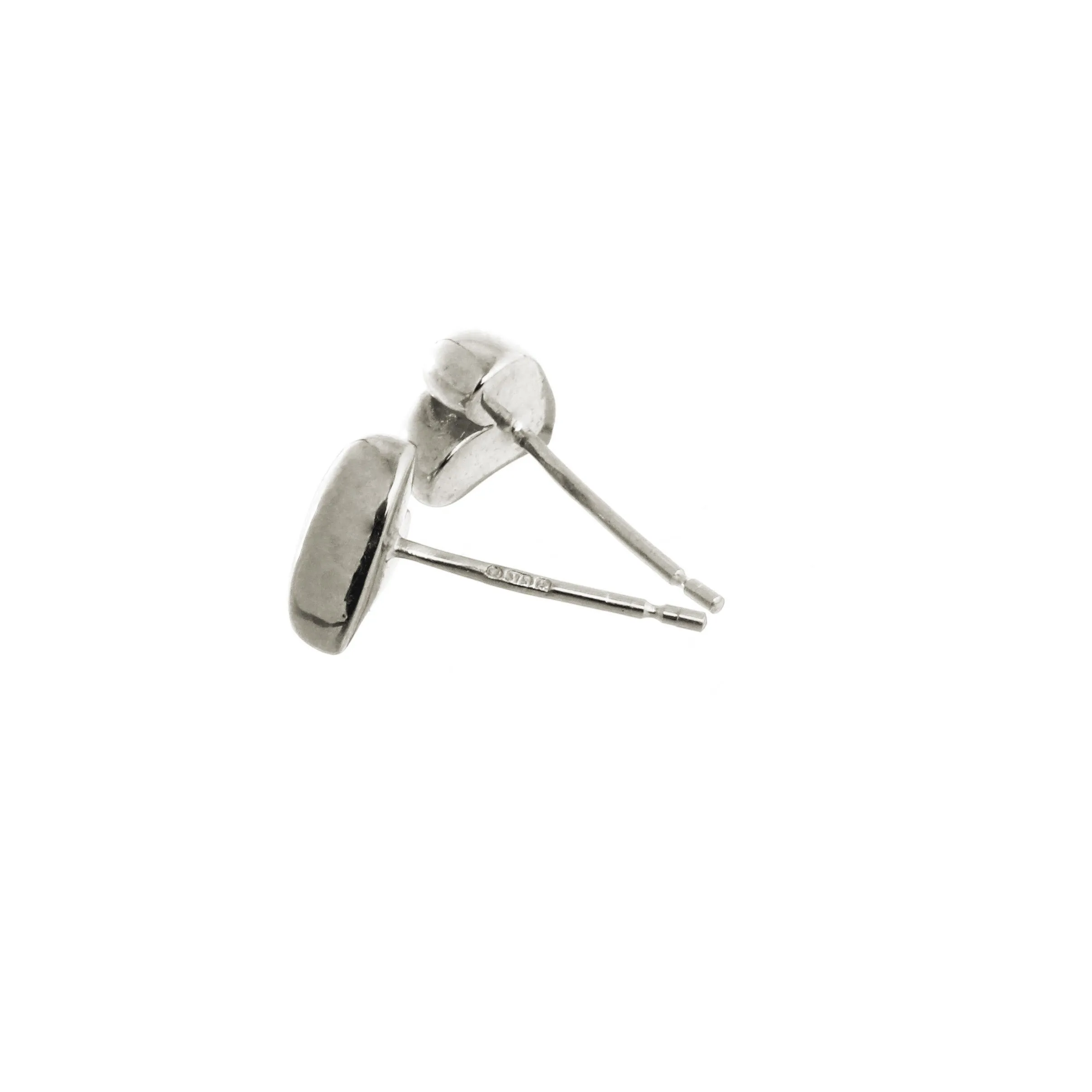 Simply Heart Silver Stud Earrings