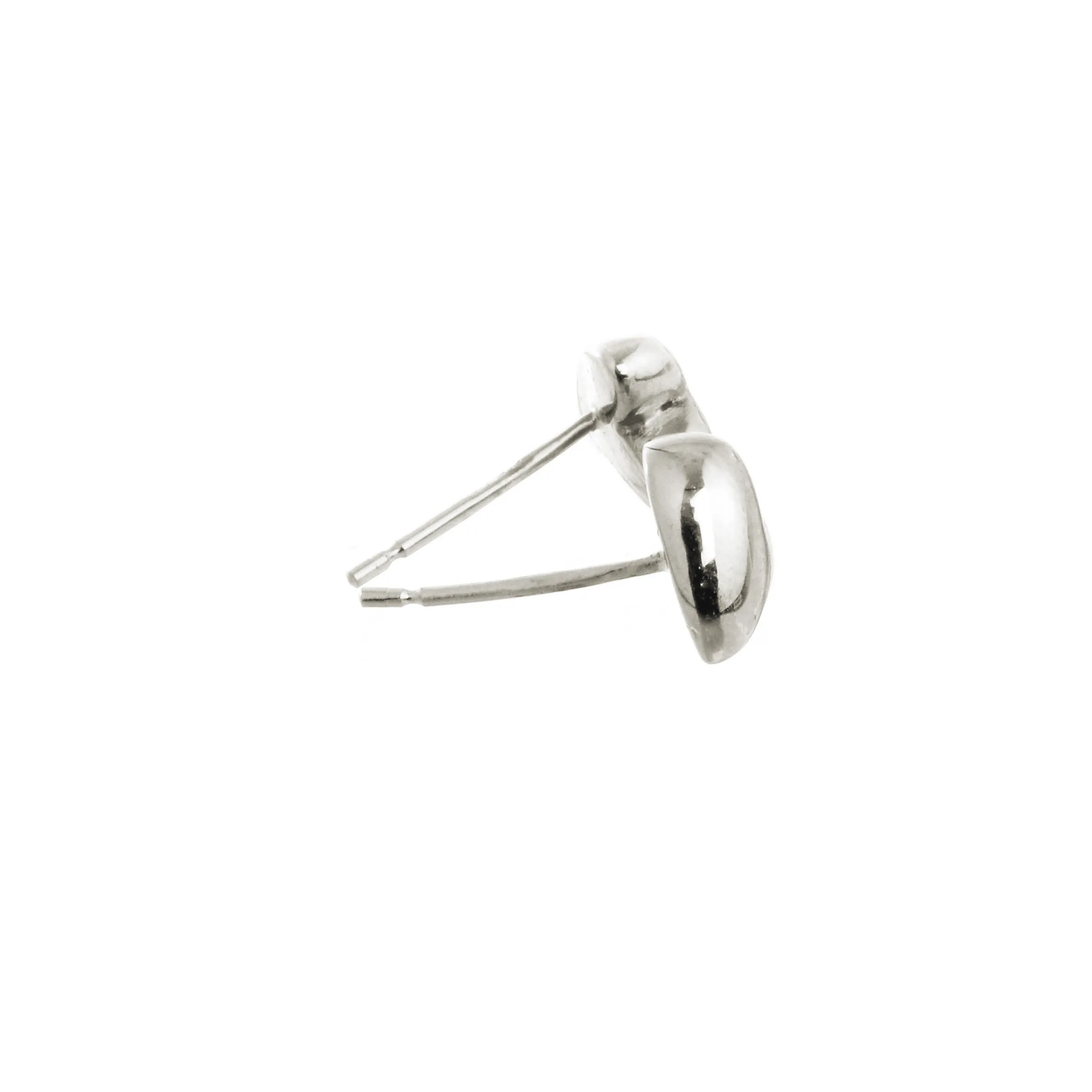 Simply Heart Silver Stud Earrings