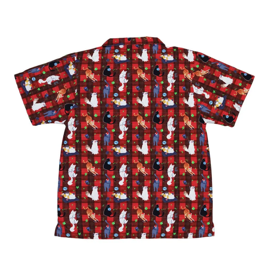 Video Game Cats Christmas Youth Hawaiian Shirt