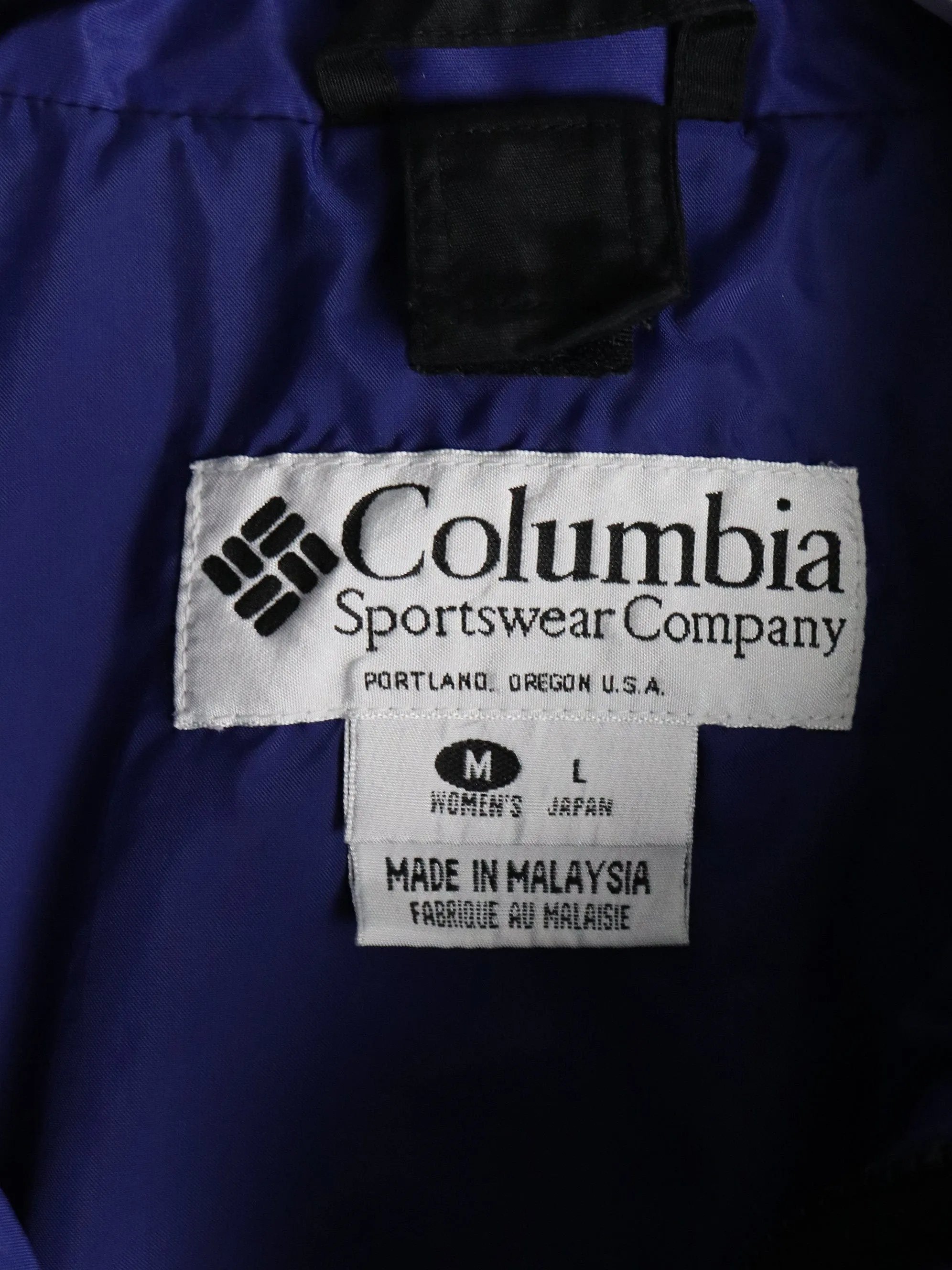 Vintage Columbia Jacket Womens Medium Black Bugaboo Ski